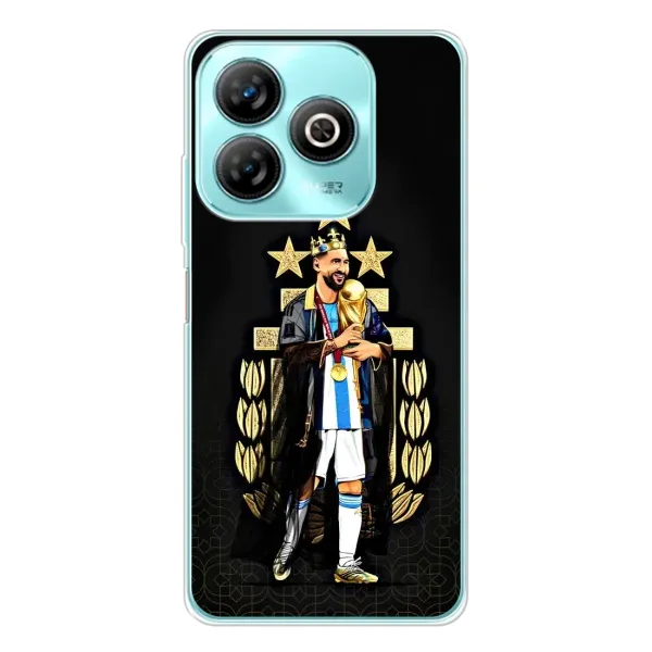 Чехол с принтом «Месси Король» для ZTE Blade A75