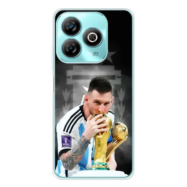 Чехол с принтом «Месси Чемпион» для ZTE Blade A75