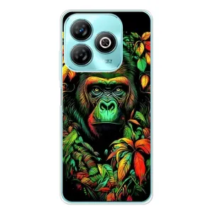 Чехол с Обезьянами ZTE Blade A75 - (AlphaPrint) (Обезьяна в тропиках)