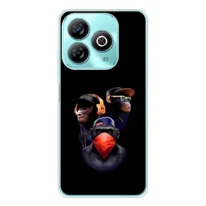 Чехол с Обезьянами ZTE Blade A75 - (AlphaPrint) (Три обезьяны)