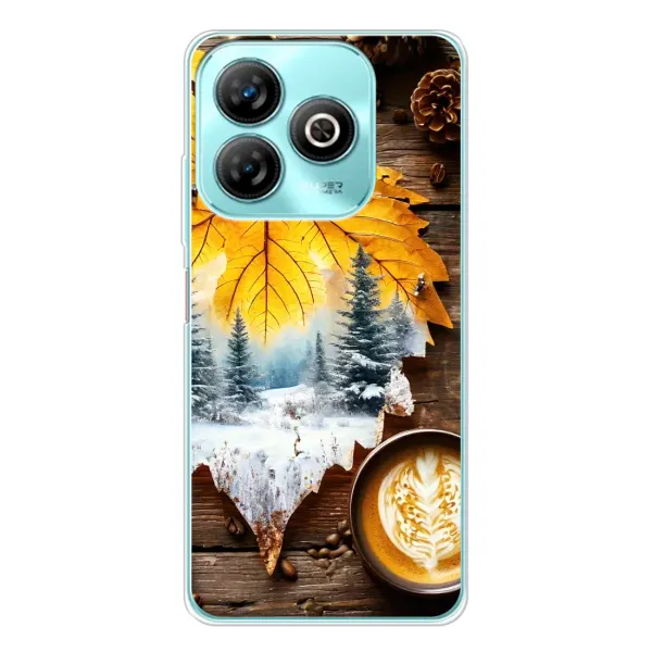 Чехол с принтом «Осенне-зимний кофе» для ZTE Blade A75 Чехол с принтом «Осенне-зимний кофе» для ZTE Blade A75