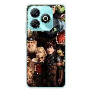 Чехол как приручить дракона на ZTE Blade A75 (Персонажи дракона)