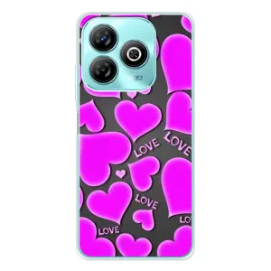 Чехлы для любимой на Блейд А75 (VPrint) (Pink hearts)