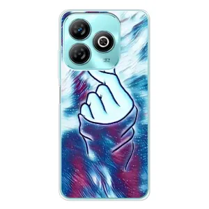 Чехол с принтом для ZTE Blade A75 (AlphaPrint - Знак сердечка) (Радужное сердце)