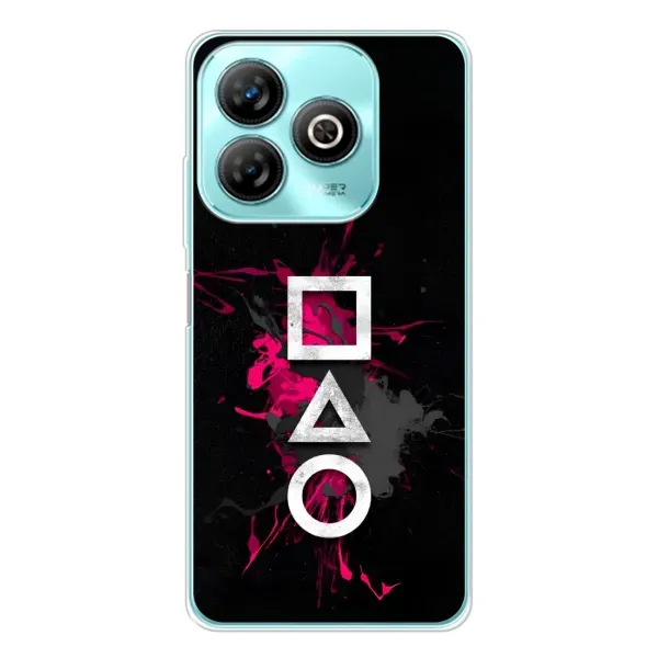 Чехол с принтом «Символы Игра кальмара» для ZTE Blade A75