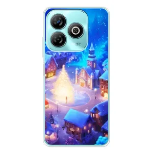 Рождественские Чехлы для ZTE Blade A75 (VPrint) (Рождественский город)