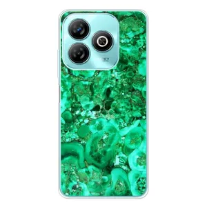 Мраморный чехол на ZTE Blade A75 (VPrint) (Салатный Мрамор)