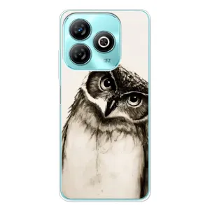 Чехол с птицами на ZTE Blade A75 (VPrint) (Сова)