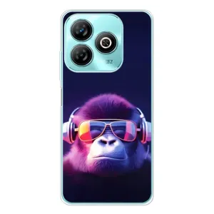 Чехол с Обезьянами ZTE Blade A75 - (AlphaPrint) (Стильная обезьяна)