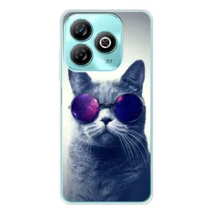 Чехол с принтом для ZTE Blade A75 (AlphaPrint) Модные коты (Стильный кот)
