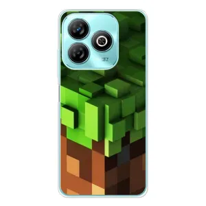 Чехол Майнкрафт на ZTE Blade A75 (AlphaPrint) Minecraft (текстура Майнкрафт)