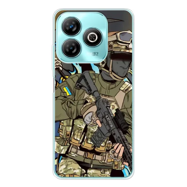 Чехол с принтом «Воин ВСУ» для ZTE Blade A75 Чехол с принтом «Воин ВСУ» для ZTE Blade A75