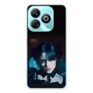 Чехлы Венсдей на ZTE Blade A75 Уэнсдей (AlphaPrint) (взгляд Уэнздей)