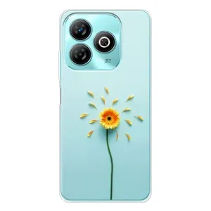 Чехлы с Цветами для ZTE Blade A75 (VPrint) (Желтый цветок)