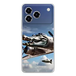 Чехол с мемом Тралалело тралала на ZTE Blade A76 (Бомбардиро крокодило)