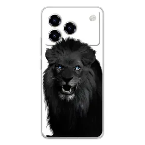 Чехлы с картинками животных ZTE Blade A76 (Черный ЛЕВ)