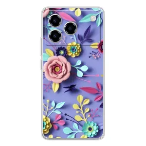 Чехлы с Цветами для ZTE Blade A76 (VPrint) (Цветочный дизайн)