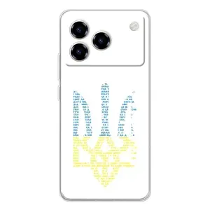 Чехлы для ZTE Blade A76  Укр. Символика (AlphaPrint) (Герб из букв)