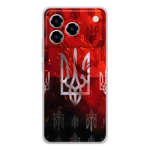 Украинские Чехлы для ZTE Blade A76 с картинкой УПА (AlphaPrint) (ГЕРБ УПА)