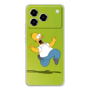 Чехол с Симпсонами для ZTE Blade A76 (VPrint) (Гомер Симпсон)