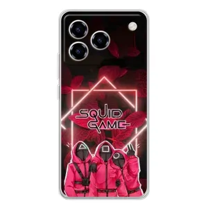 Чехол Гра в кальмара для ZTE Blade A76 (Охранники Игра кальмара)