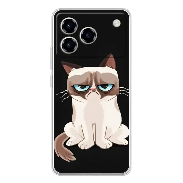 Чехол с принтом «Грустный кот» для ZTE Blade A76