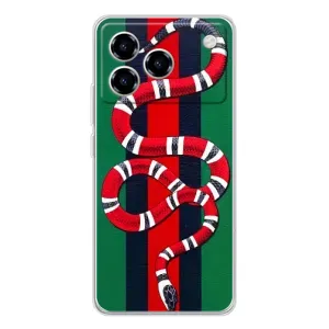 Чехлы ГУЧЧИ для Блейд А76 (AlphaPrint) (Gucci змия)