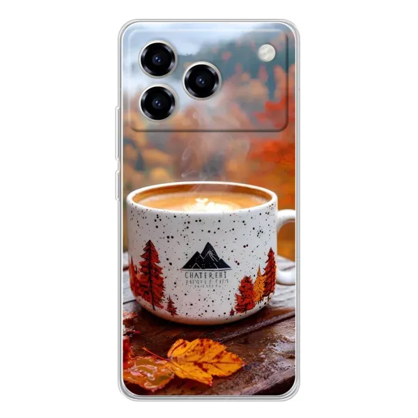 Чехол с принтом «Кофе на природе» для ZTE Blade A76