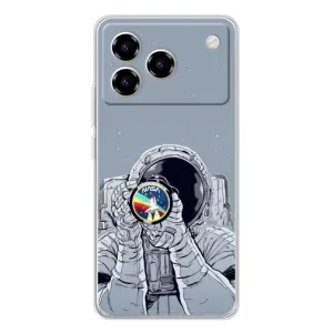Чехол NASA для ZTE Blade A76 (AlphaPrint) (Космонавт фото)