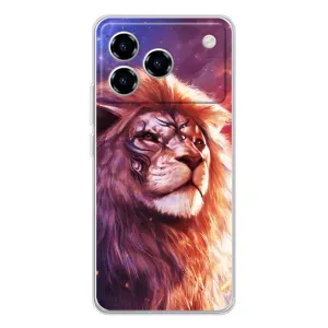 Чехол со Львом для ZTE Blade A76 (VPrint) (Красочный Лев)