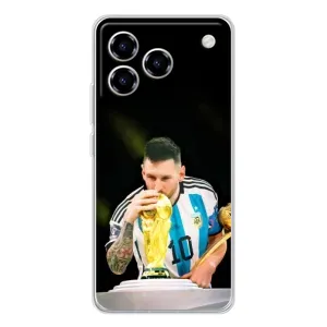 Чехлы для ZTE Blade A76 (Leo чемпион) (AlphaPrint) (Кубок Месси)
