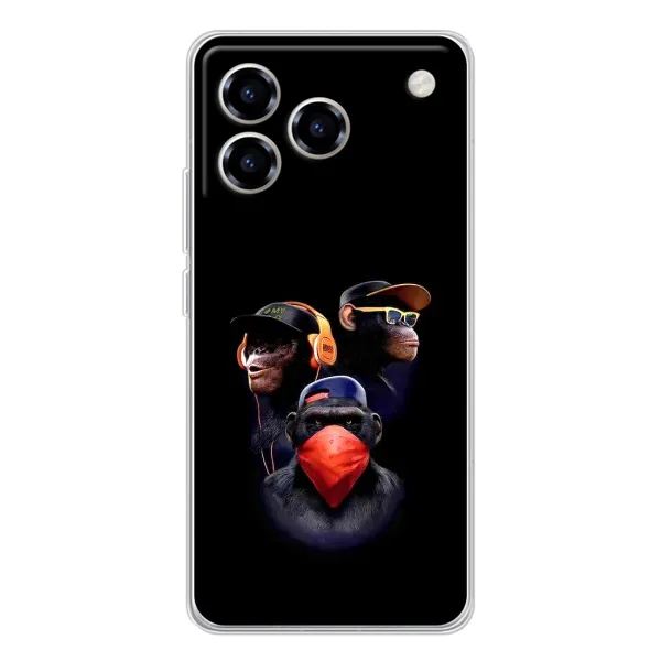Чехол с принтом «Три обезьяны» для ZTE Blade A76