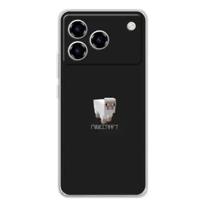 Чехол Майнкрафт на ZTE Blade A76 (AlphaPrint) Minecraft (Овечка Майнкрафт)