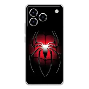 Чехол с человеком пауком для ZTE Blade A76 - (AlphaPrint) (Паук марвел)
