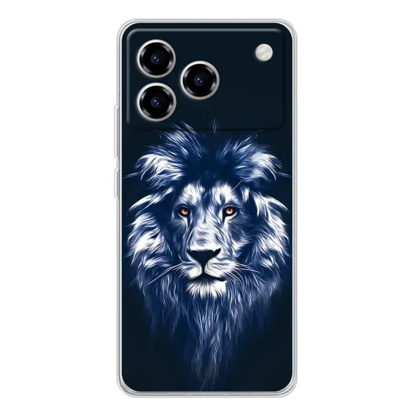 Чехол с принтом «Синий Лев» для ZTE Blade A76 Чехол с принтом «Синий Лев» для ZTE Blade A76