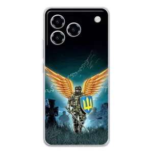 Чехлы с картинкой ЗСУ для ZTE Blade A76 (AlphaPrint) (Солдат ЗСУ)