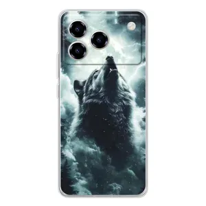 Чохол з картинкою 'Хижаки' для ZTE Blade A76 (Вовк у хмарах)