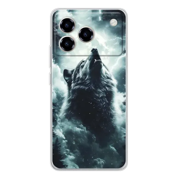 Чохол з принтом «Вовк у хмарах» для ZTE Blade A76