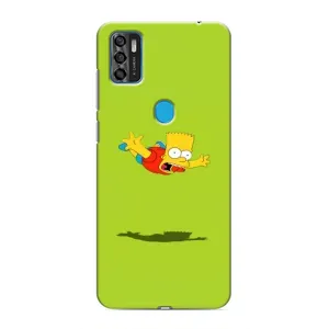 Чехол с Симпсонами для ZTE Blade A7s 2020 (VPrint) (Барт Симпсон)