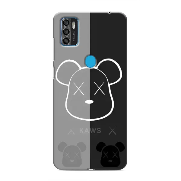 Чехол с принтом «БеарБрик глаза» для ZTE Blade A7s 2020
