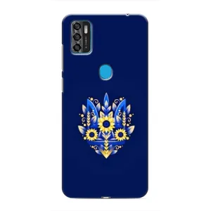 Чохли для ZTE Blade A7s 2020 Укр. Символіка (AlphaPrint) (Квітковий Герб)