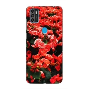 Чехлы с Цветами для ZTE Blade A7s 2020 (VPrint) (Цветы красные)