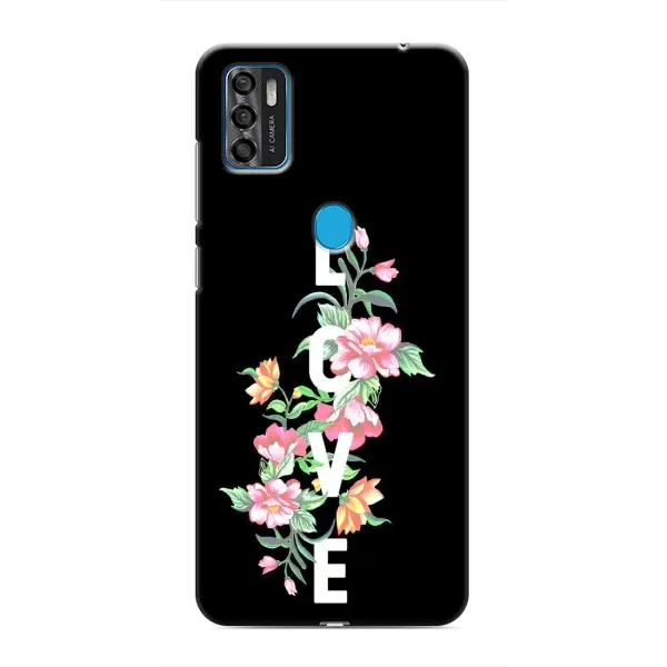 Чохол з принтом «Квіти LOVE» для ZTE Blade A7s 2020