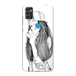 Чехол с печатью для ZTE Blade A7s 2020 - (Мода) (AlphaPrint) (Фото девочки)