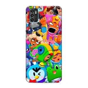Чехлы Brawl Stars для ZTE Blade A7s 2020 (AlphaPrint) (Герои Бравл Старс)