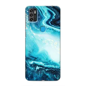 Мраморный чехол на ZTE Blade A7s 2020 (VPrint) (Голубой мрамор)