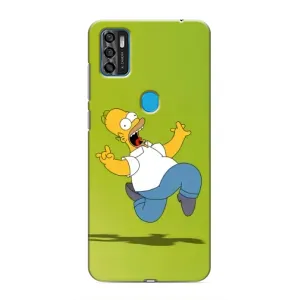 Чехол с Симпсонами для ZTE Blade A7s 2020 (VPrint) (Гомер Симпсон)