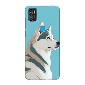 Чохол з Хаскі ZTE Blade A7s 2020 - (AlphaPrint) (Хаскі арт)