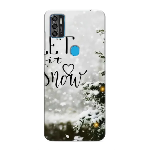 Чехол с принтом «Let it snow» для ZTE Blade A7s 2020