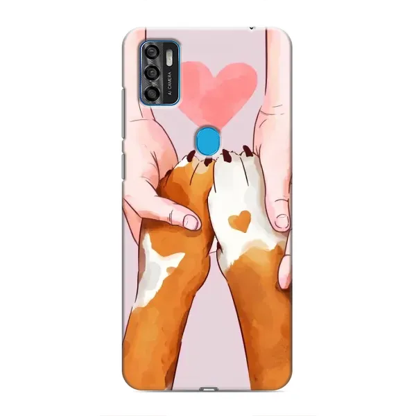 Чохол з принтом «Любовь до собак» для ZTE Blade A7s 2020